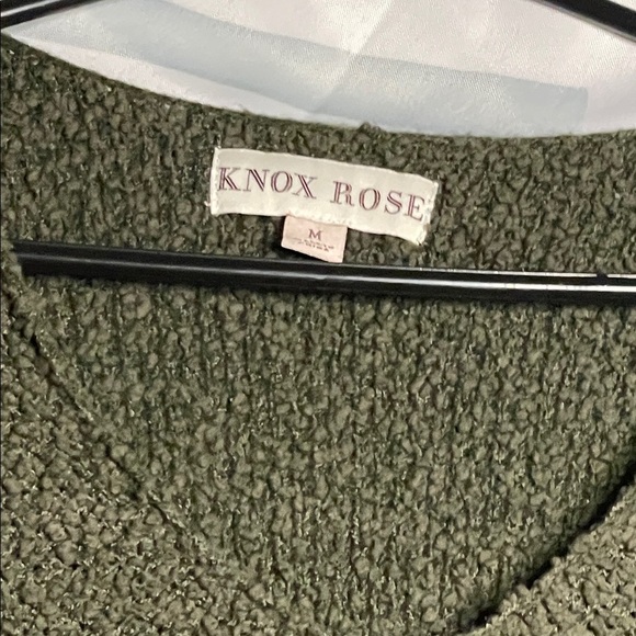 Knox Rose V-Neck Sweater in Dark Olive - Picture 2 of 5